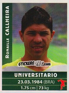 Cromo Ronaille Callheira - Copa Cable Mágico 2009 - Panini