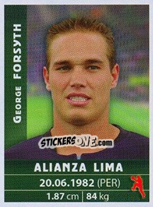 Sticker George Forsyth - Copa Cable Mágico 2009 - Panini