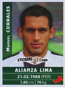 Figurina Manuel Corrales - Copa Cable Mágico 2009 - Panini