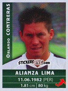 Figurina Orlando Contreras - Copa Cable Mágico 2009 - Panini