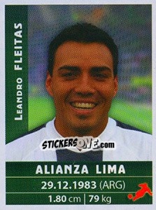 Sticker Leandro Fleitas - Copa Cable Mágico 2009 - Panini