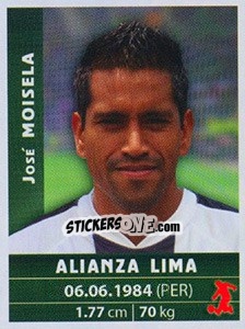 Sticker José Moisela - Copa Cable Mágico 2009 - Panini