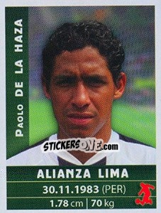 Cromo Paolo De La Haza - Copa Cable Mágico 2009 - Panini