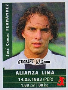 Cromo José Carlos Fernández - Copa Cable Mágico 2009 - Panini