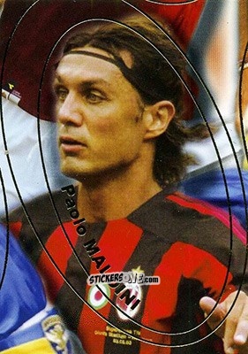 Sticker Maldini - Calcio Cards 2003-2004 n. 8 - Panini