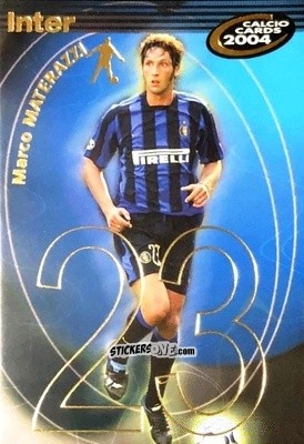Sticker Materazzi - Calcio Cards 2003-2004 n. 58 - Panini