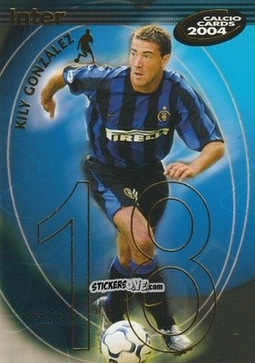 Sticker Gonzalez - Calcio Cards 2003-2004 n. 59 - Panini