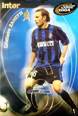 Sticker C. Zanetti - Calcio Cards 2003-2004 n. 60 - Panini