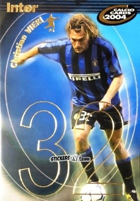 Sticker Vieri - Calcio Cards 2003-2004 n. 63 - Panini