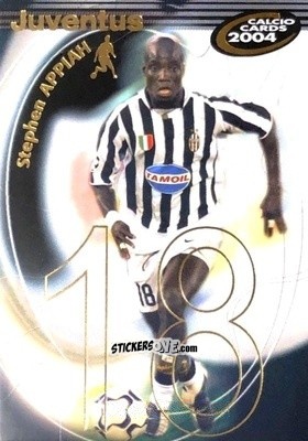 Sticker Appiah - Calcio Cards 2003-2004 n. 68 - Panini