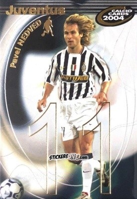 Sticker Nedved - Calcio Cards 2003-2004 n. 69 - Panini