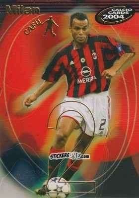 Sticker Cafu - Calcio Cards 2003-2004 n. 92 - Panini