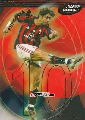 Sticker Rui Costa - Calcio Cards 2003-2004 n. 97 - Panini
