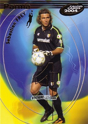 Sticker Sébastien Frey - Calcio Cards 2003-2004 n. 109 - Panini