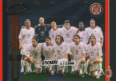 Sticker Juventus-Milan 2-3 (d.c.r.) - Calcio Cards 2003-2004 n. M7 - Panini