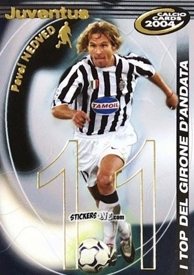 Sticker Nedved - Calcio Cards 2003-2004 n. TGA3 - Panini