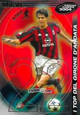 Sticker Kaka - Calcio Cards 2003-2004 n. TGA4 - Panini