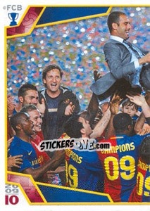 Cromo Хосеп Гвардиола - FC Barcelona 2009-2010 n. 12 - Panini