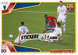 Sticker Финал Лиги чемпионов - FC Barcelona 2009-2010 n. 15 - Panini
