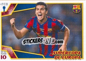 Sticker Педро Родригес - FC Barcelona 2009-2010 - Panini