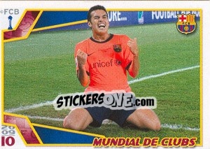 Sticker Pedro Rodriguez - FC Barcelona 2009-2010 - Panini