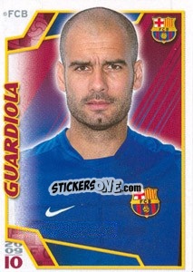 Sticker Хосеп Гвардьола - FC Barcelona 2009-2010 - Panini