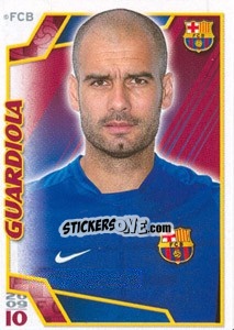 Sticker Хосеп Гвардьола - FC Barcelona 2009-2010 n. 40 - Panini