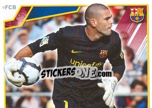 Sticker Виктор Вальдес - FC Barcelona 2009-2010 - Panini