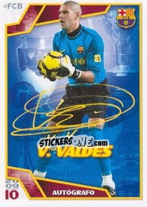 Sticker Виктор Вальдес - FC Barcelona 2009-2010 n. 48 - Panini