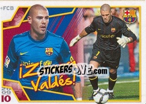 Sticker Виктор Вальдес - FC Barcelona 2009-2010 n. 49 - Panini