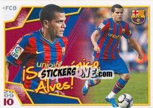 Sticker Даниель Алвеш - FC Barcelona 2009-2010 n. 55 - Panini