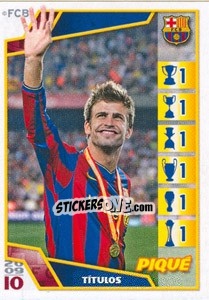 Sticker Жерар Пике - FC Barcelona 2009-2010 - Panini