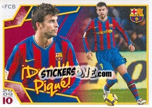 Sticker Жерар Пике - FC Barcelona 2009-2010 - Panini