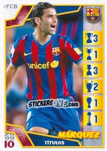 Sticker Маркез - FC Barcelona 2009-2010 - Panini