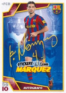 Sticker Маркез - FC Barcelona 2009-2010 - Panini