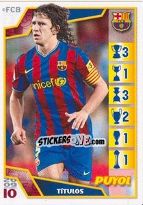 Sticker Карлес Пуёль - FC Barcelona 2009-2010 - Panini