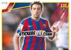 Sticker Хави - FC Barcelona 2009-2010 - Panini