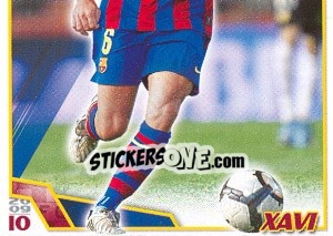 Sticker Хави - FC Barcelona 2009-2010 - Panini