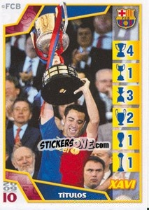 Sticker Хави - FC Barcelona 2009-2010 n. 77 - Panini