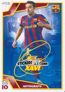 Cromo Хави - FC Barcelona 2009-2010 - Panini