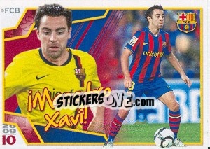 Sticker Хави - FC Barcelona 2009-2010 - Panini