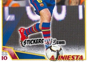 Sticker Иньеста - FC Barcelona 2009-2010 n. 81 - Panini