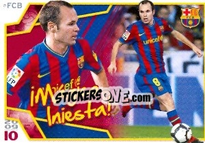 Sticker Иньеста - FC Barcelona 2009-2010 - Panini