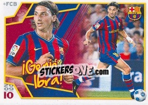 Sticker Златан Ибрагимович - FC Barcelona 2009-2010 - Panini