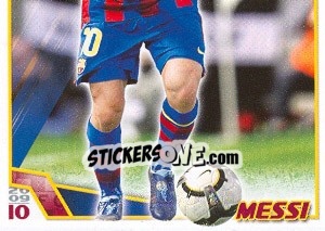 Sticker Лионель Месси - FC Barcelona 2009-2010 n. 93 - Panini