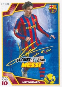 Sticker Лионель Месси - FC Barcelona 2009-2010 n. 96 - Panini