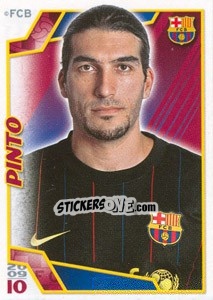 Sticker Пинто - FC Barcelona 2009-2010 - Panini