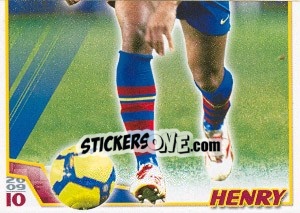 Cromo Тьери Анри - FC Barcelona 2009-2010 n. 111 - Panini