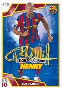 Sticker Тьери Анри - FC Barcelona 2009-2010 - Panini