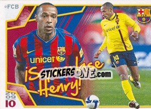 Sticker Тьери Анри - FC Barcelona 2009-2010 - Panini